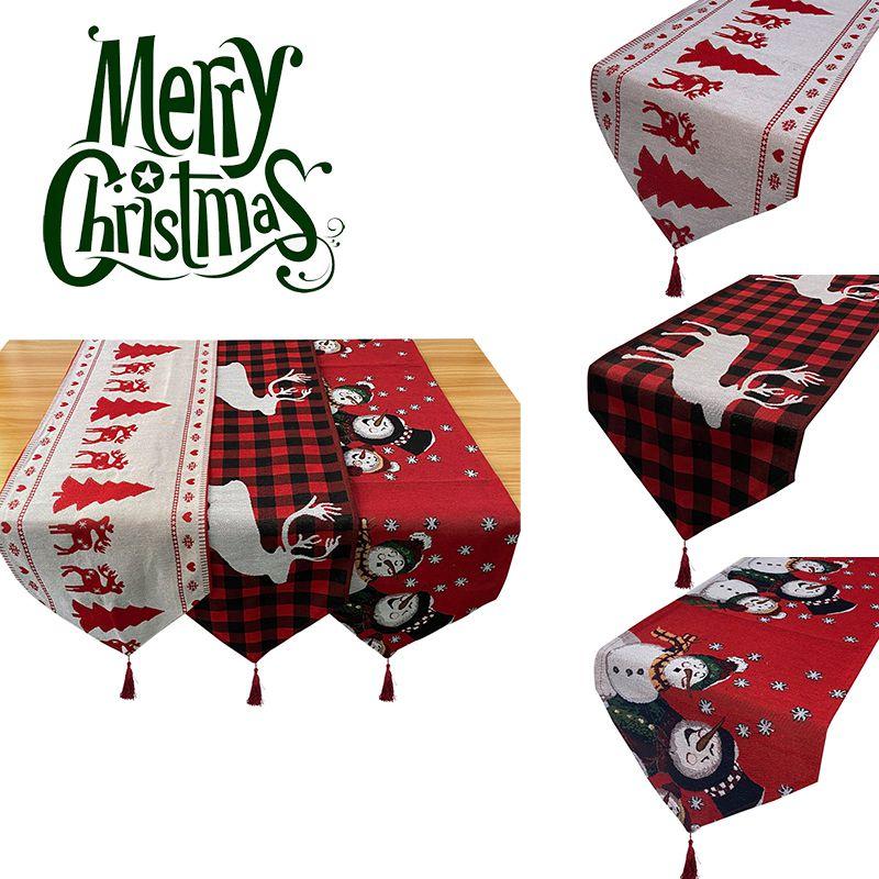Festliche Stickerei 71" Weihnachts-Tischläufer Langlebige Weihnachts-Heimdekoration