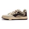 Li-Ning Moda Versátil Antiderrapante Resistente ao Desgaste Tênis de Skate de Cano Baixo Mulher tênis Marrom AECU014-1