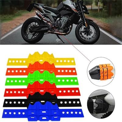 Evrensel Egzoz Koruma Kılıfı Motosiklet Egzoz Susturucu Koruyucu Muhafaza Motokros Çamurlu Pit Bike İçin