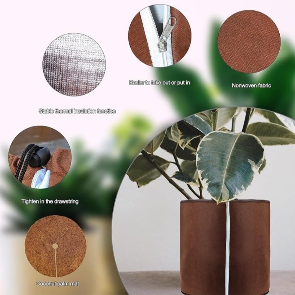 Oxford Cloth Thermal Pot Protector Breathable Winter Plant Cover Home Balcony Plants