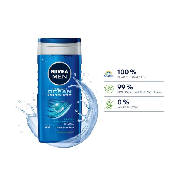Nivea Men Fresh Ocean Shower Gel 250ml