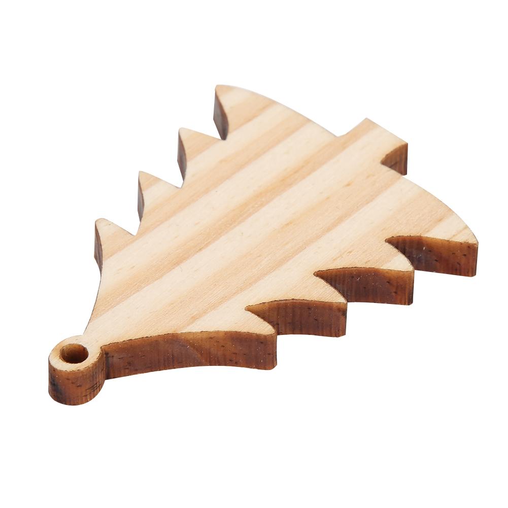 10Pcs Wooden Hanging Plates DIY Hand Made Craft New Year Christmas Tree Decoration Supplies with