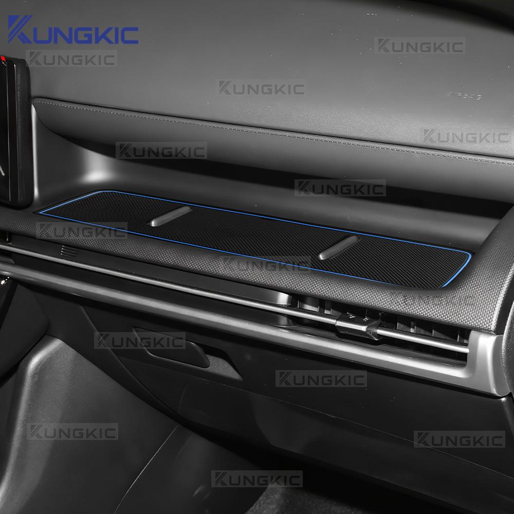 For HYUNDAI Tucson 2025 2026 LHD Glove Box Storage Organizer Tray Door Slot Pad Passenger Storage Organizer Mat Trim