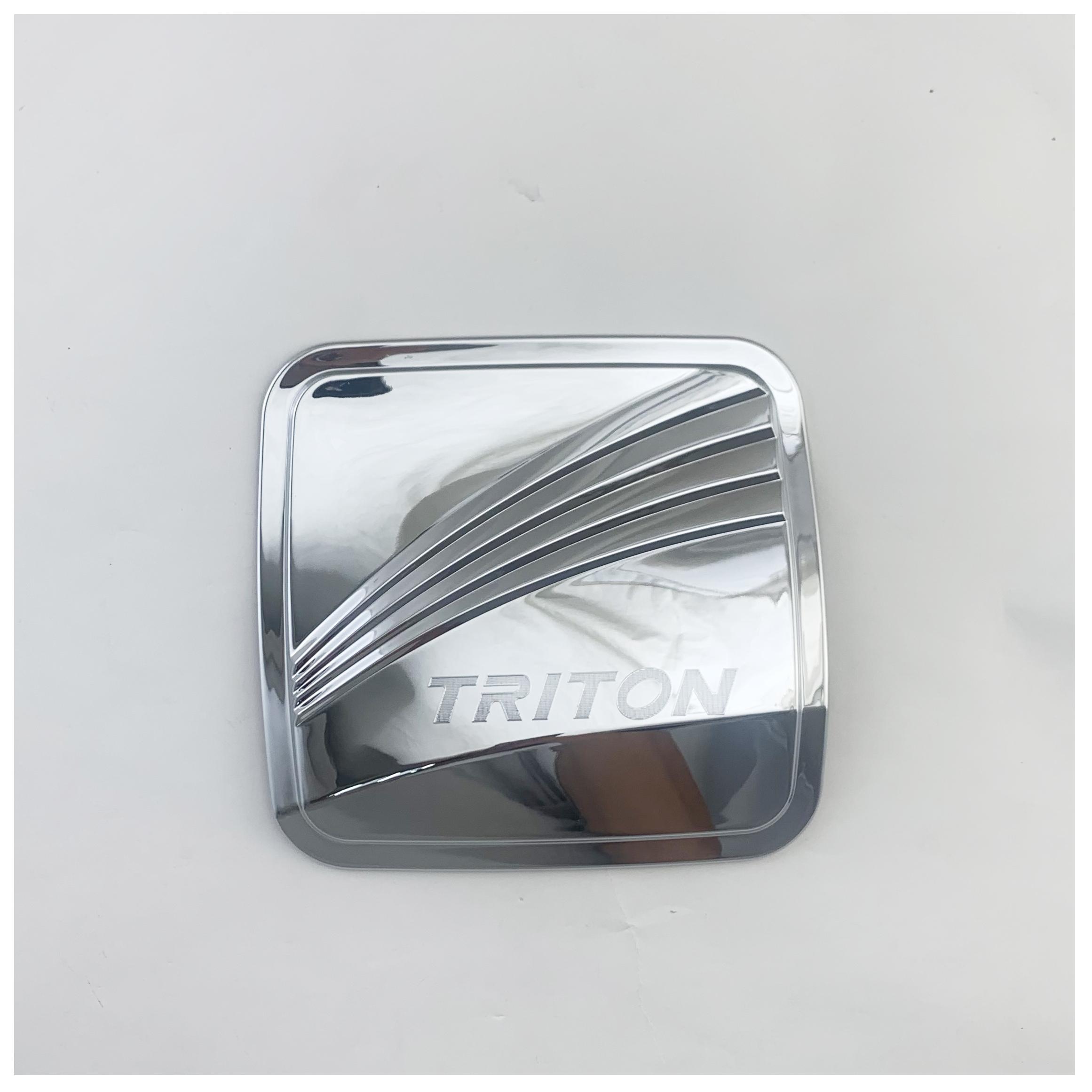 

For Mitsubishi Triton L200 New Car Chrome Accessories Plated Fuel Tank Covers Trim Paste Style Chrome