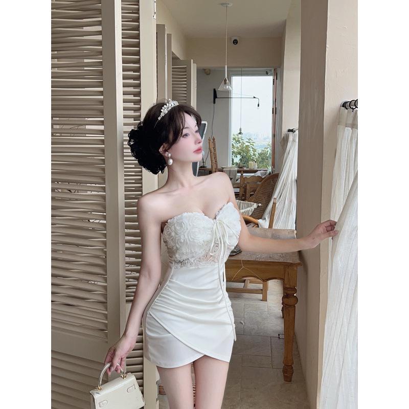 

Women s Sexy Nightclub Technician Halter Dress Medium