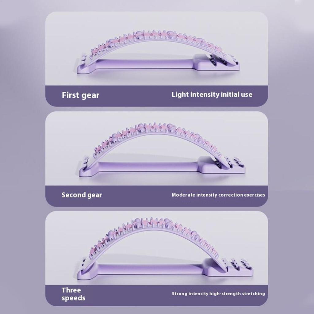 Lumbar Back Massage Muscle Relax Stretcher Posture Therapy Corrector Back Stretch Spine Stretcher Lumbar Support Pain Relief