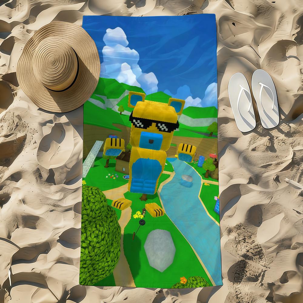 Towel A-Adventure Beach Towel Oversized cute Quick Towel game Absorbent Soft Swim S-Super BeachTowels for Bear Men funny Women