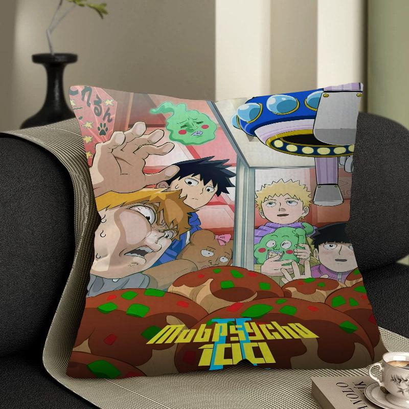 Mob Psycho 100 Personalisierte Kissenstaubabdeckung Schlafzimmer Kinder Party Dekoration Kissenbezug Geburtstag Kindergeschenk