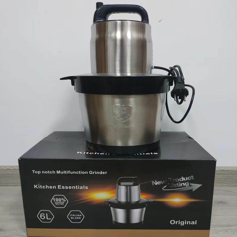 8L Stainless Steel Multifunctional Meat Grinder and Vegetable Mincer with Garlic Mixer