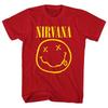 Nirvana Sárga Mosoly Piros Unisex Póló