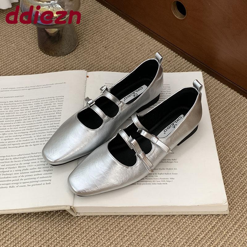 Fashion Fashion Butterfly-Knot  Women Mary Janes Flats Shoes Soft Luxury Casual Female Shallow Footwear Ladies Flats Slip On Shoes
