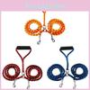 Pet Dog Double Lead With Pp Braided Rope For Walking And Training