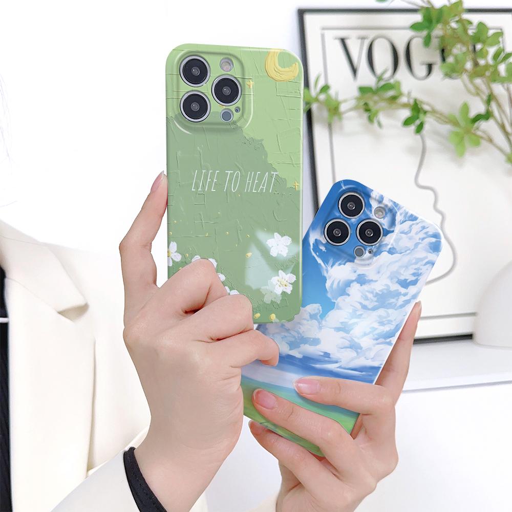 Husă pentru telefon peisaj natural pentru Samsung Galaxy A52 iPhone 15 11 Xiaomi Redmi VIVO OPPO Realme Huawei Infinix Husă rigidă ultra subțire antișoc