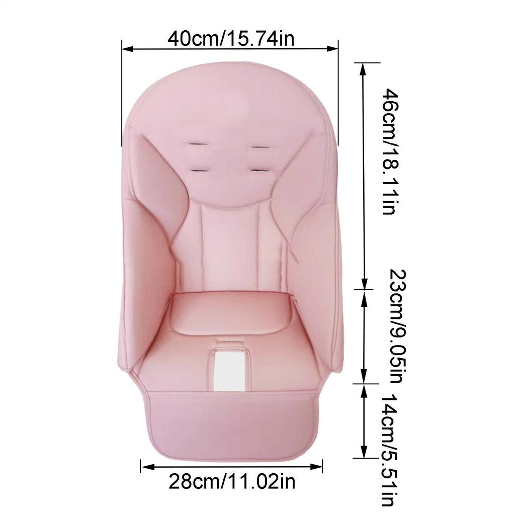Kids Highchair Cushion Pad High Chair Dining Protection Cover Cushion PU Leather And Sponge Comfortable Seat Pad Boy And Girl