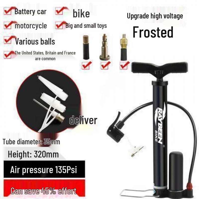 Portable Mini High Pressure Air Inflator for Bikes, Motorcycles, and Balls