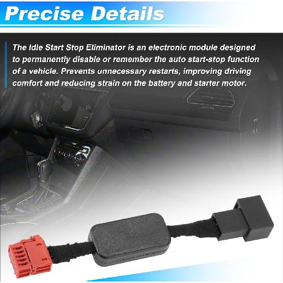 Eliminatore Auto Start Stop per Volkswagen Tiguan 2016-2024 per Seat Tarraco 2024 Modulo Disabilitatore Auto Start Stop Disattiva Sistema Spegnimento Automatico Motore