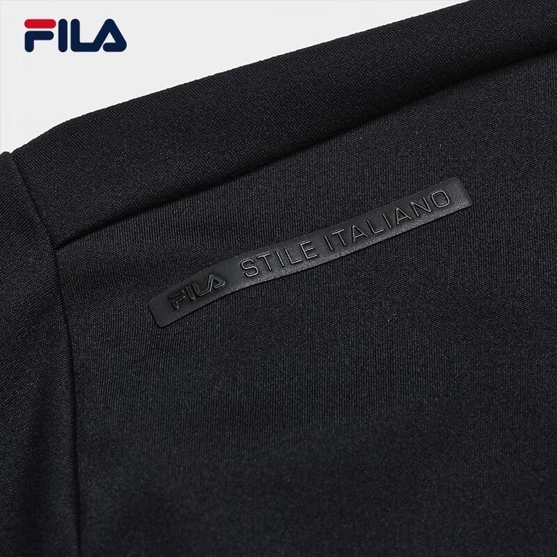 FILA Men's Half-Zip Knitted Long-Sleeve Shirt