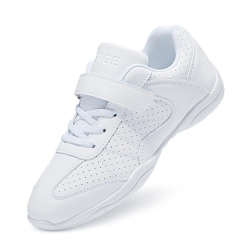 Competitive Aerobics Shoes White Fitness Shoes Sports Cheerleading Shoes Children's Training Competition Shoes Size 28-44