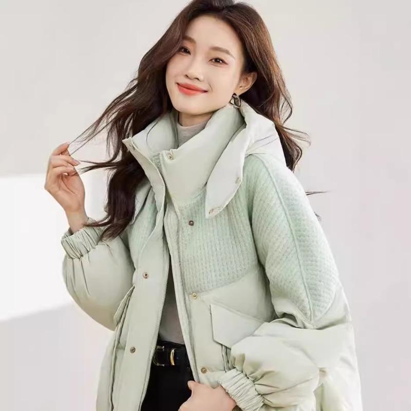 New women's winter short down cotton clothes loose thickened warm cotton-padded clothes hooded jacket