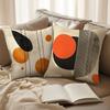 Orange And Black Geometric Modern Art Pillowcasebedroom Living Room Sofa Home Decor Polyester Cushion Cover With Zipper