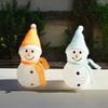 Outdoor Solar Pathway Lights Cute Cartton Small Snowman Solar Energy Lawn Light Grounding Light Landscape Garden Lamp