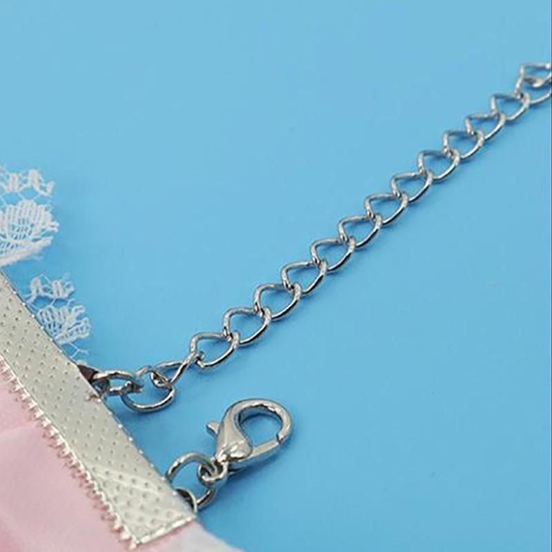 4Pcs Delicate Lace Trimmed Bows Charm Bracelet With Bells Decoration Anklet Gift for Halloween Prom Masquerades
