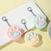 Interactive Cat Paw Keychain Press Toy for Stress Relief Keyring Office Travel Sturdy Plastic Accessory Gift