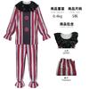 Costume de Cosplay Clown Cauchemardesque, Tenue d'Halloween pour Personnage Méchant d'Horreur, Costume de Scène