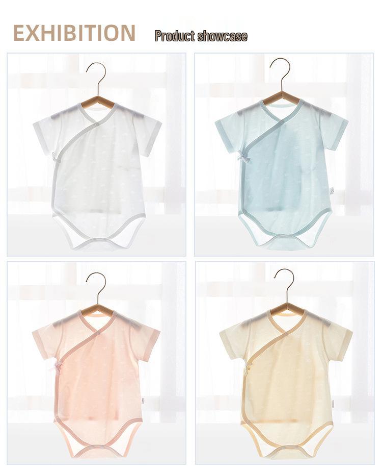 Sommer-Bodysuit für Neugeborene mit kurzen Ärmeln aus Modal
