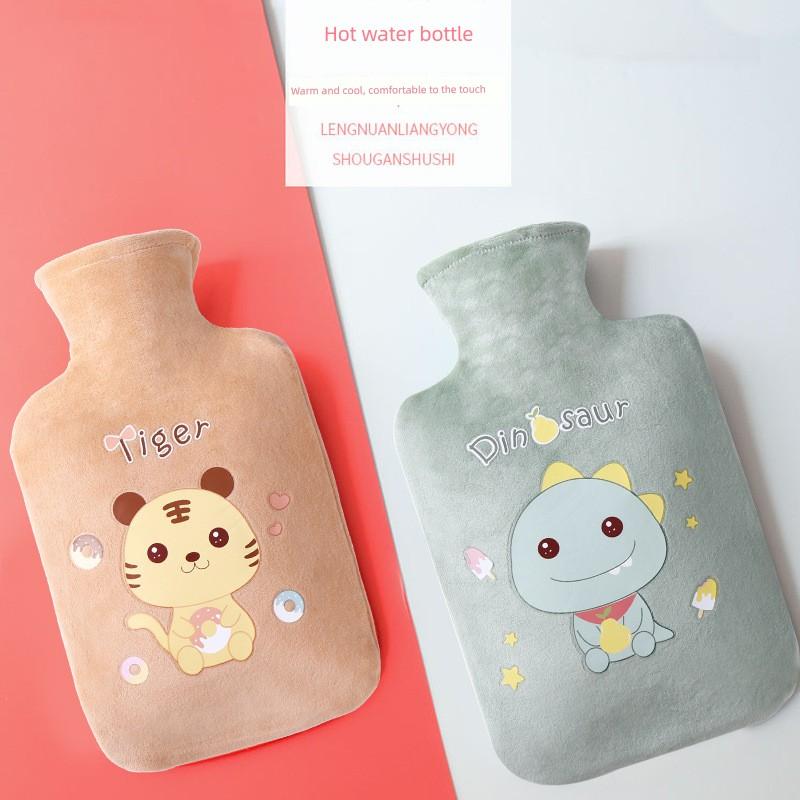 Hot Water Bottle, New Style Cute Hand Warmer for Women, Portable Warm Water Bag, Large and Small Sizes, Plush for Students