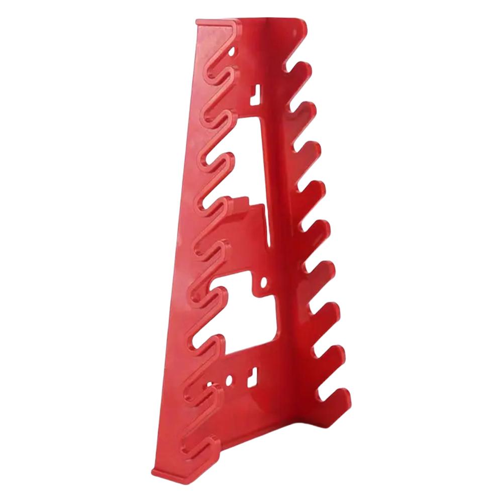 Wrench Sorter Bracket Wall-Mounted Multi-Slot Hook Wrench Rack Perforated Board Plastic Rack for Household Plug-In Tools