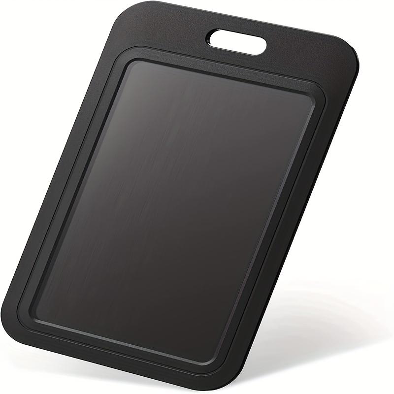 3 Stück Ausweis-Halter mit Schieber-Rückseite Namensschild-Halter Mitarbeiter-Ausweis-Hülle mit Ausweisrolle Brusttaschen-Ausweishalter mit Ausweisrolle