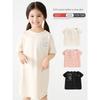 25 New Styles of Girls' Pure Cotton Nightgowns, Summer Thin Short-Sleeved Home Clothes, A-Line Skirts, Cartoon Princess Nightgowns