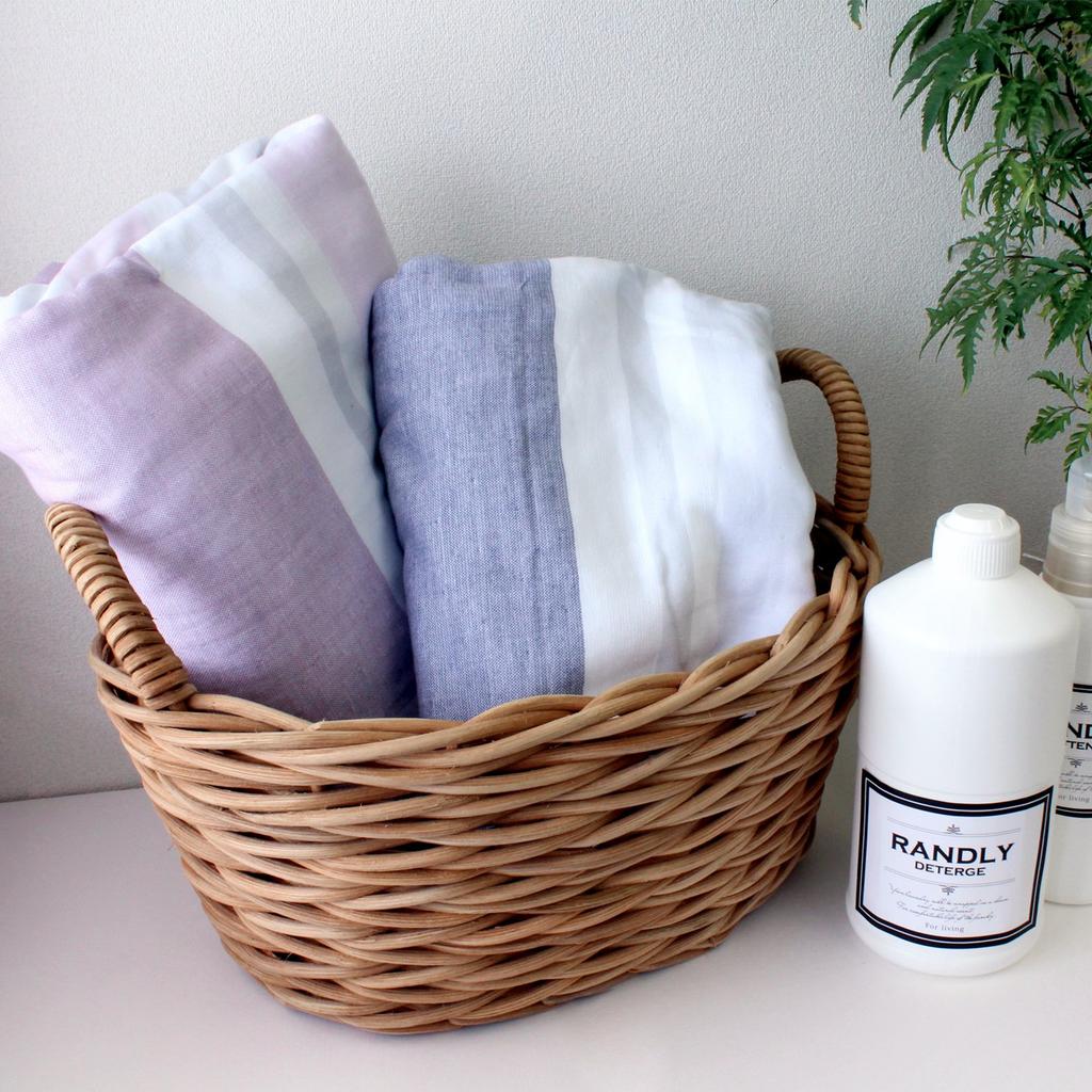 Imabari Towel Certified Gauze Towel Blanket, hiorie, Single, Natural, Made in Japan, Border Pattern, Imabari Brand, 100% Cotton, Bedding