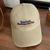 Fashion American retro letter embroidery washed old baseball cap children versatile wide brim show face small cap men