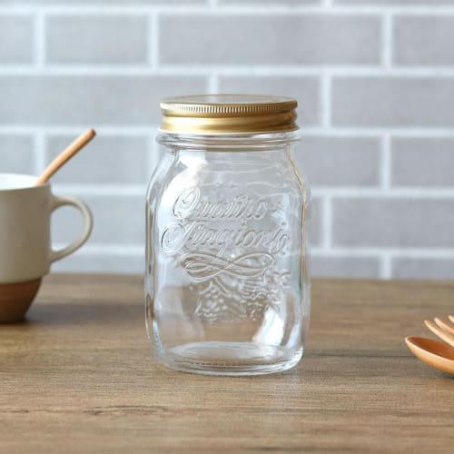 EAST Table Quattro Stagioni Bormioli Rocco Glass Jar, 500cc, Microwave and Dishwasher Safe