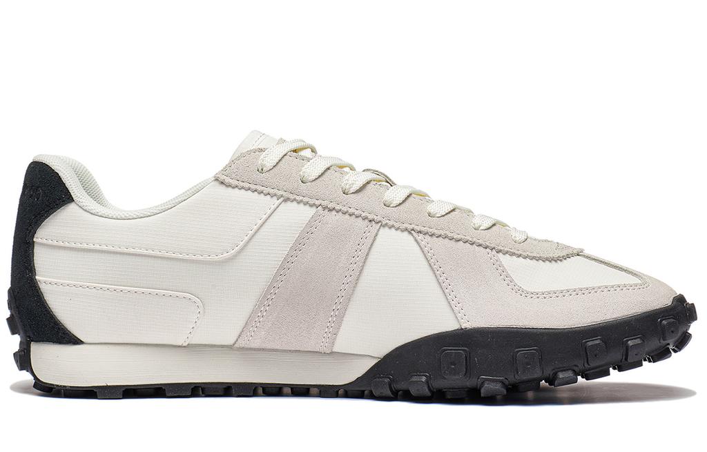 Li Ning Cloud Sichuan Collection VTNG Slip Resistant Abrasion Resistant Low top German Army Trainers Men's Beige Black AGCT159-5