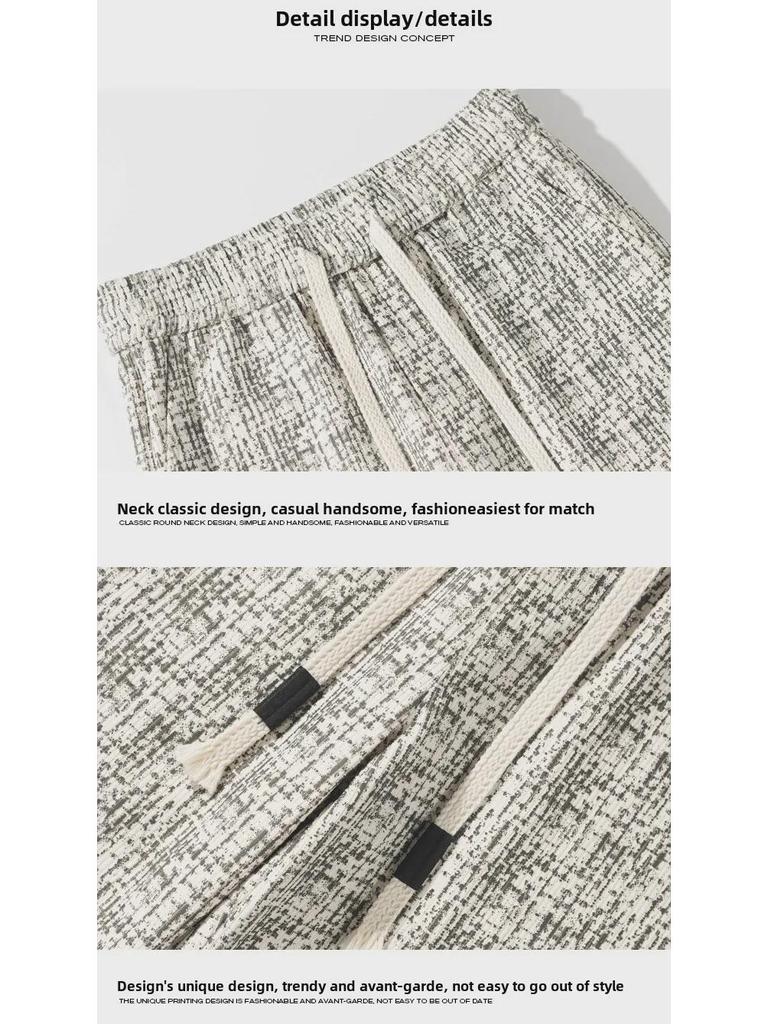 2024 Autumn Large White Corduroy Dirty Pants, Sizes M-5X