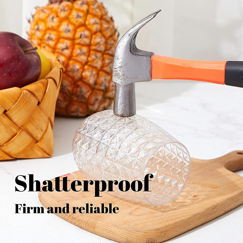 Sklenice na víno, whisky, koktejl, džus, pití plastových kelímků - nerozbitné, opakovaně použitelné a recyklovatelné pro venkovní pikniky u bazénu