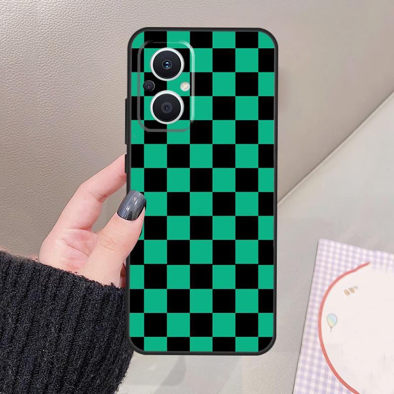 Checkerboard Checkered Board Funda For OPPO Reno 13 F 14F 12F 10 11 12 14 15 Pro 7 8 Lite OPPO Find X9 X5 X6 X8 Pro Case