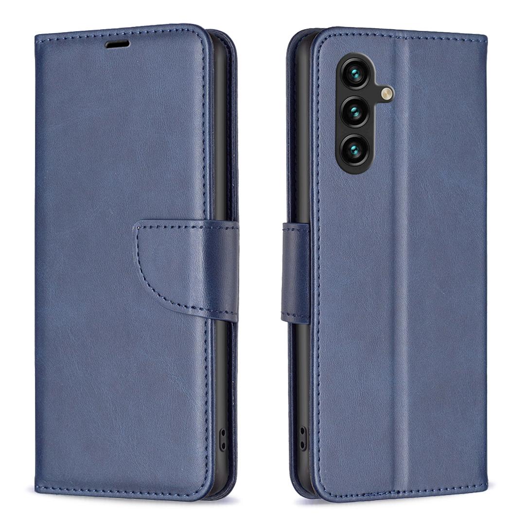 

For Samsung Galaxy S25 FE Case Shockproof PU Leather Cover with Wallet Card Slots Blue