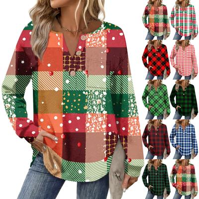 Women's Retro Printed Fashionable Long-sleeved Top