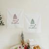 Elegant Christmas Hanging Cloth 40*48cm Embroidered Napkins  Photo Props