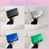 Stylish Korean Mini Square Bag For Women With Chain Strap And Quilted Design In Black Silver Blue Green Or Rose Purple