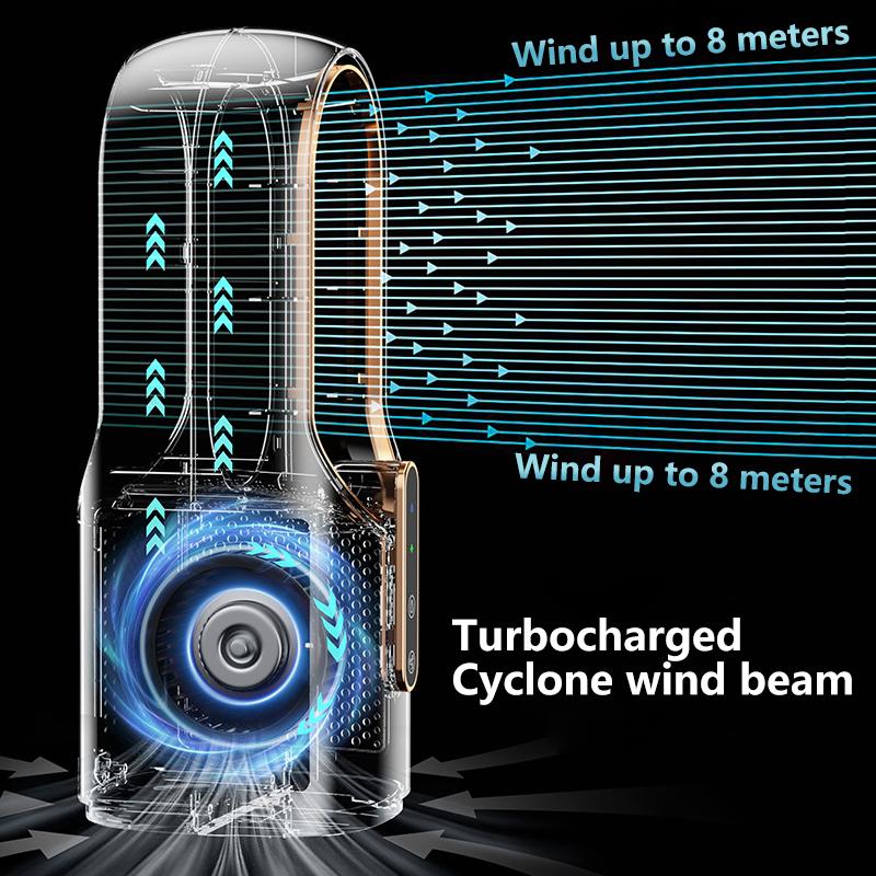 Electric Bladeless Fan USB Air Cooling Fan Mini Air Conditioner Venty Fan Portable Desktop Fanless Blade Cooler