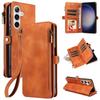 Flip Zipper Wallet Cards Solt Leather Case for Samsung Galaxy S25 Ultra S24 Plus S23 S22 A55 A15 A35 A34 A54 Phone Bags Cover