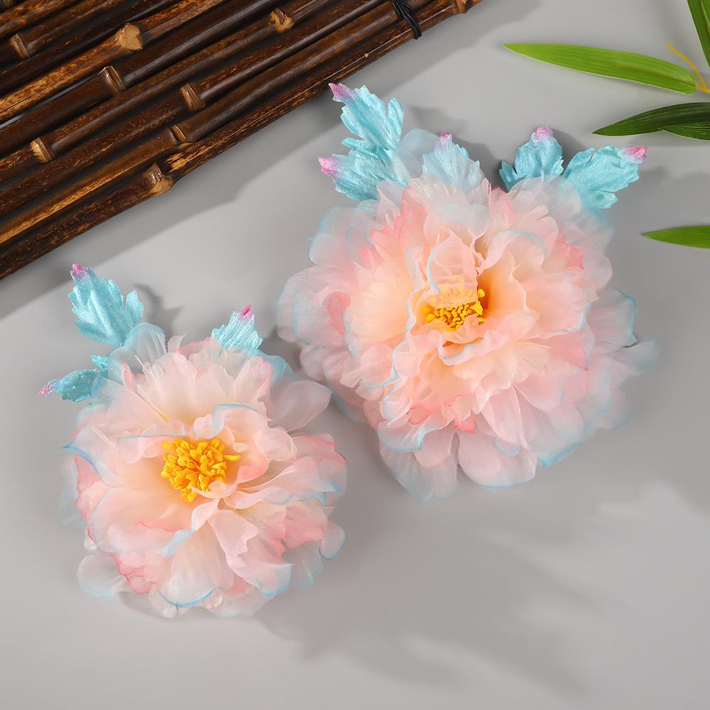 Flower Hair Clips Forks Chinese Hanfu Hair Accessories for Women Hairpin Fork Handmade Vintage Wedding Hair Jewelry Retro Crowns for Girl and Women