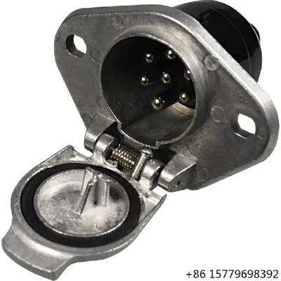 Conector de Alimentare Impermeabil cu 7 Pini, Masculin și Feminin, 24V, Accesorii pentru Camioane și Remorci, Ștecher Heavy Duty