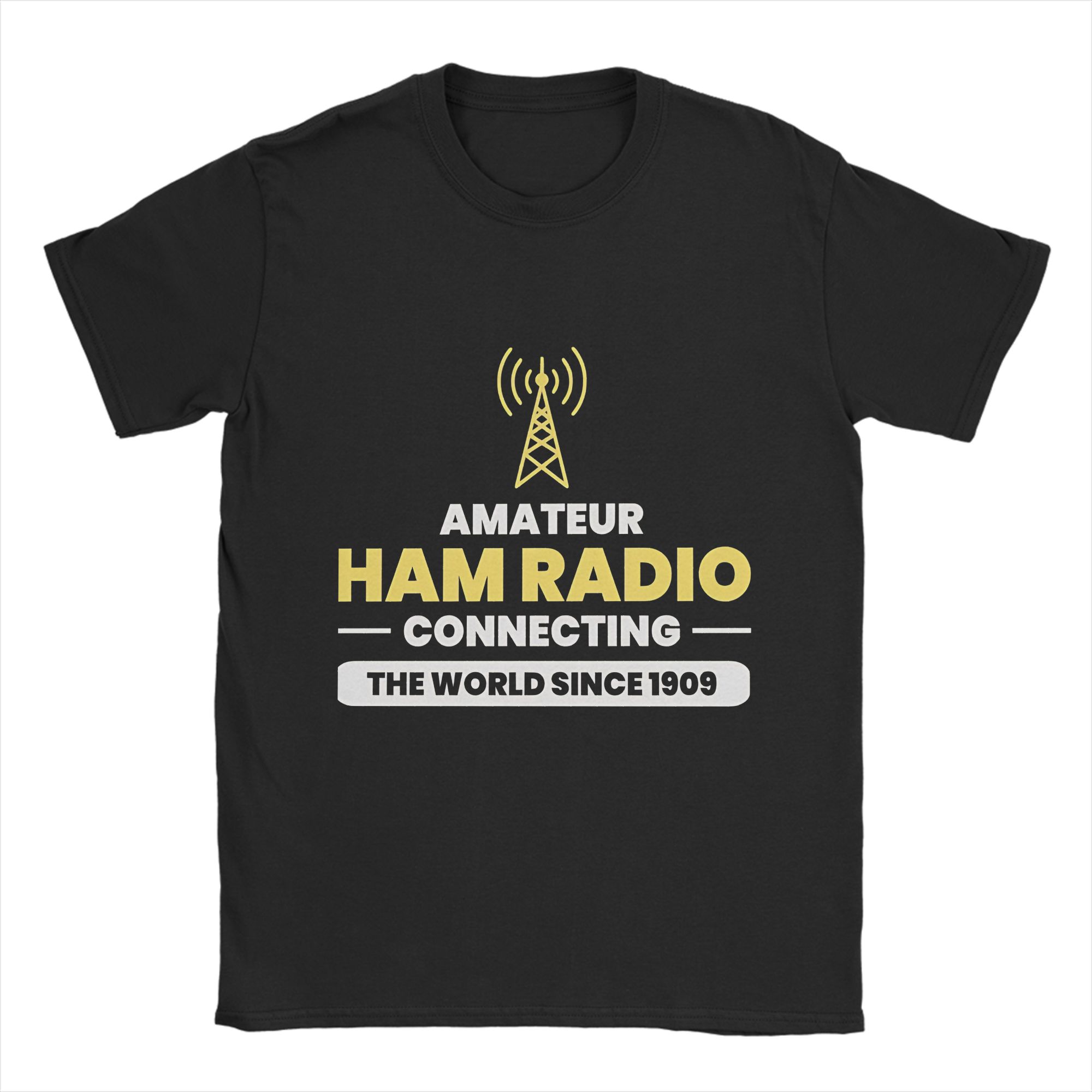 

Amateur Ham Radio T Shirt Summer Pure Cotton T Shirts For Men Novelty Casual Tshirt Short Sleeve Y2K Retro Tops - Men s Summ... S