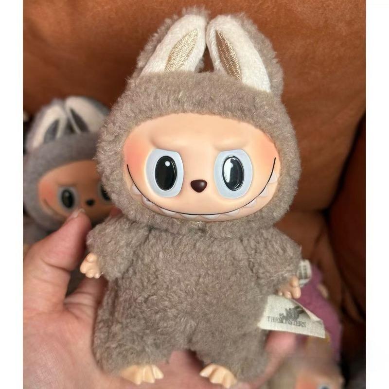 Labubu Rabub Heart Macaron Blind Box Sitting Doll Plush Party Vinyl Tide Play